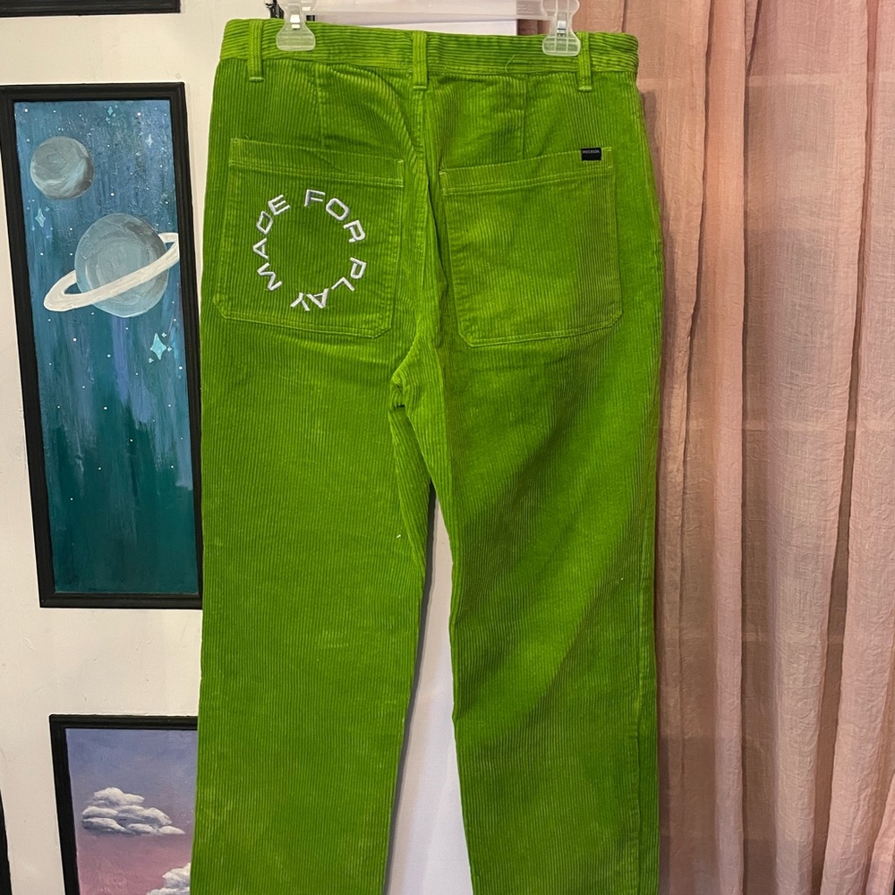 Green Patterson Corduroy Pants